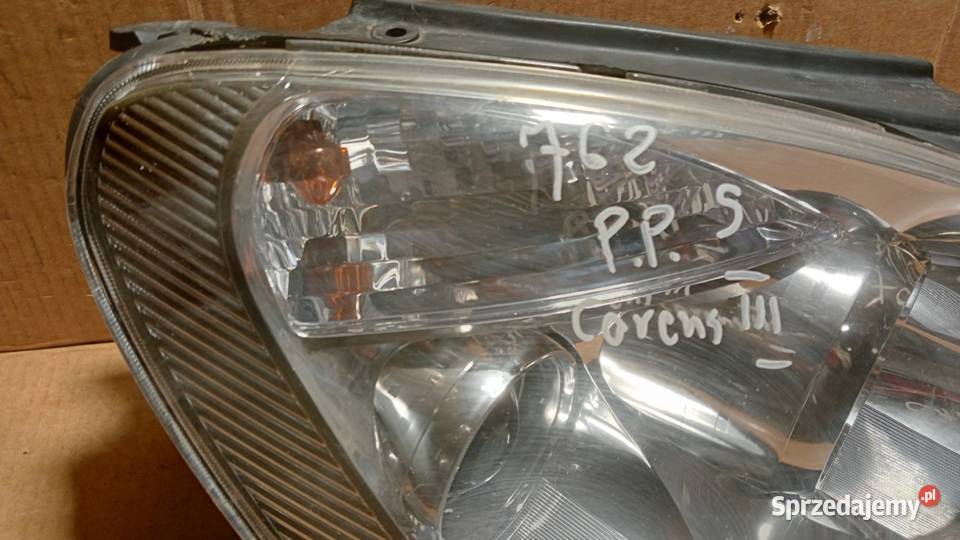 KIA CARENS III FL LAMPA PRZÓD PRAWA SOCZEWKA Lampy przednie Zbierkowo