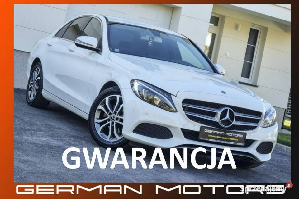 Mercedes C 180 Ledy / Navi / Pół-skóry / 9G-tronic / Bezwypadkowa / Gwaran…