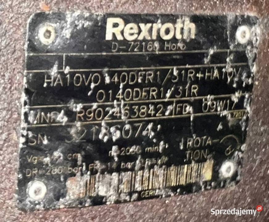 Rexroth HA10VO140DFR1 31R HA10VO140DFR1 31R Poznań