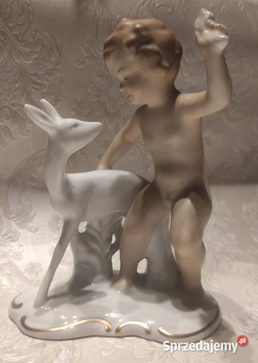 VINTAGE WALLENDORF NIEMCY PORCELANOWA FIGURKA Porcelana i szkło Pabianice sprzedam