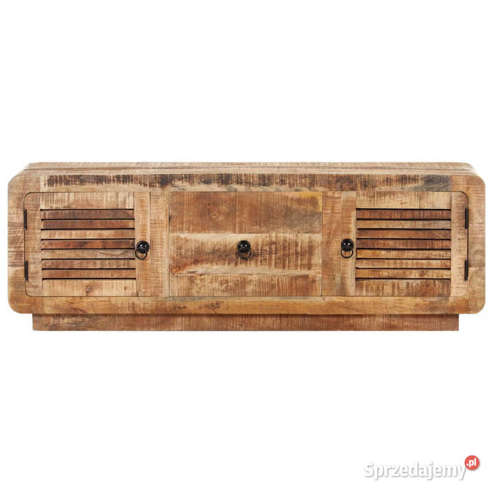 Szafka pod TV 120x30x40 surowe drewno mango Warszawa