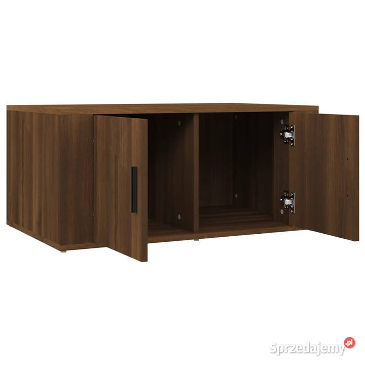 Stolik kawowy brązowy dąb 80x50x36 materiał Stoły Warszawa