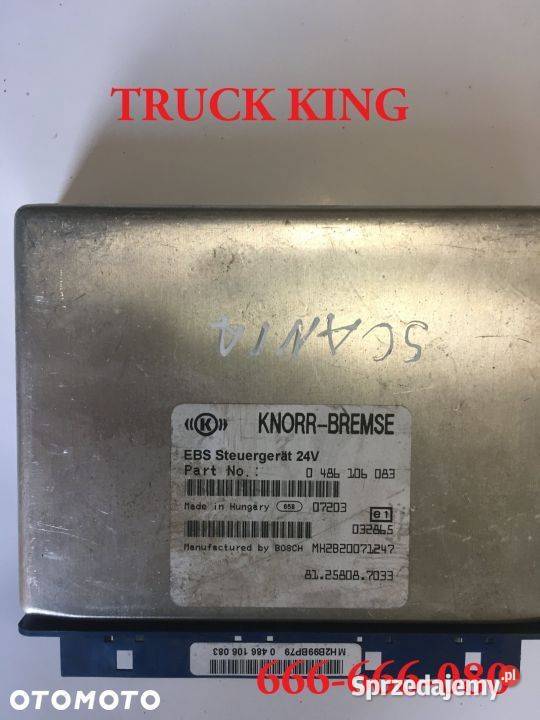 MODUŁ STEROWNIK ABS KNORR BREMSE 0486106083 osobowe