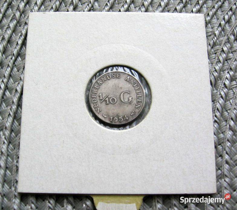 Antyle Holenderskie 110 Guldena 1954r SREBRO Kalisz