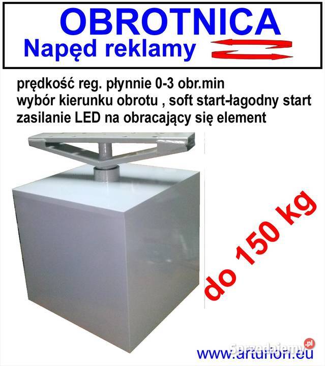 Napęd reklamy obrotnica do 150 zewnętrzna C