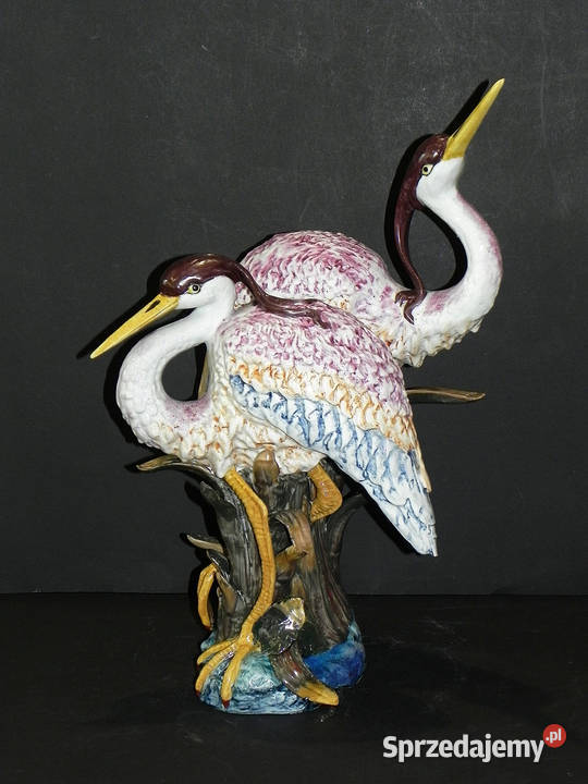Roceram porcelana Czaple ptaki duże piękne sprzedam