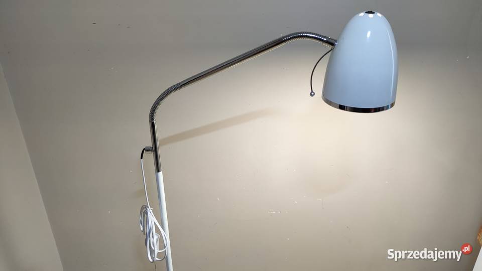 Lampa podłogowa biała wysokość 135 kujawsko-pomorskie sprzedam