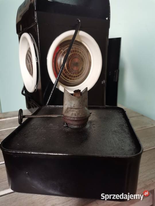Stara lampa kolejowa na nafte Art Deco Kraków