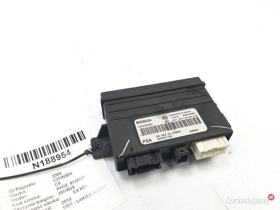 MODUŁ CITROEN C5 9663821780 osobowe Lipno