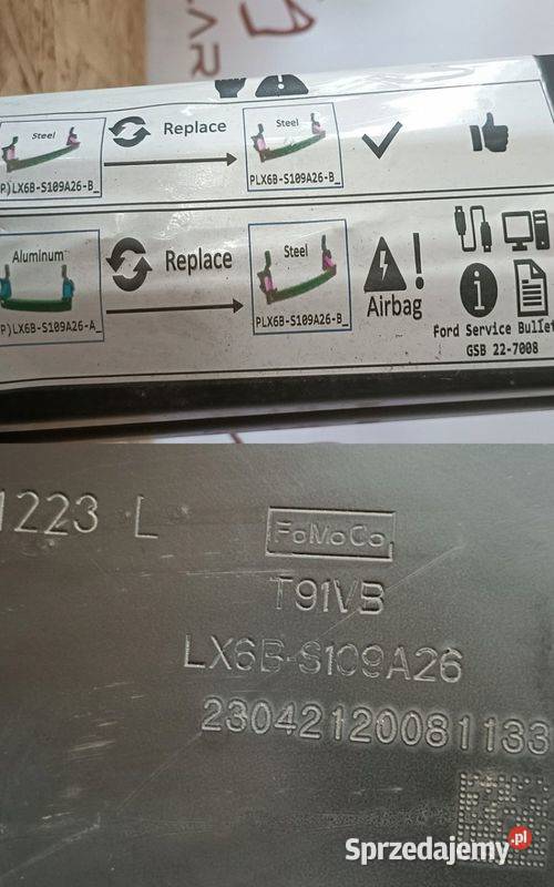 FORD KUGA MK3 19 BELKA WZMOCNIENIE ZDERZAKA osobowe
