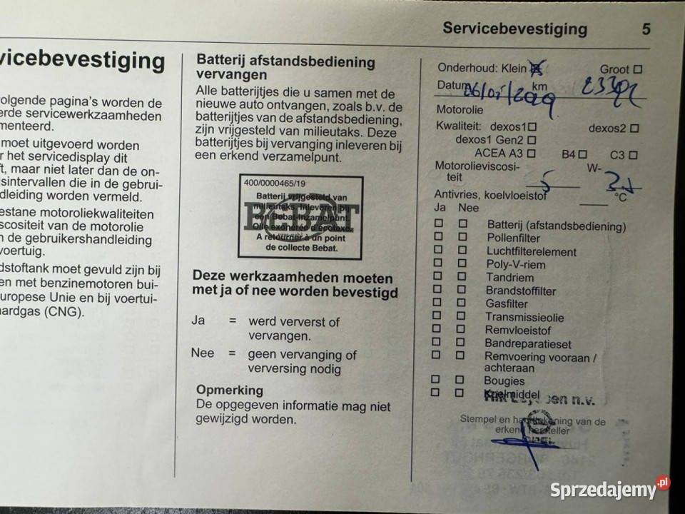 Opel Zafira Pisemna Gwarancja 12 miesięcy C 2011 ESP wielkopolskie