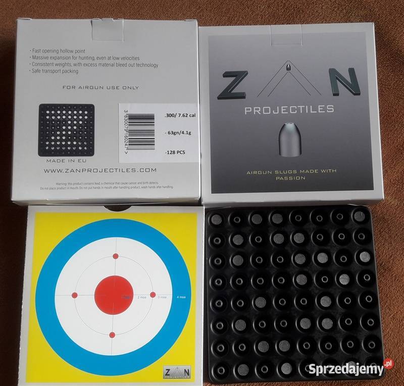 Slugi Śrut ZAN 762mm 63 grain 3 opakowania Sporty strzeleckie i myślistwo Warszawa