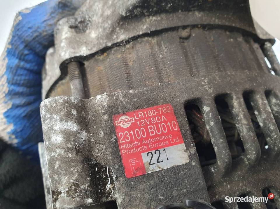 ALTERNATOR NISSAN ALMERA 23100BU010 Części samochodowe Lipno
