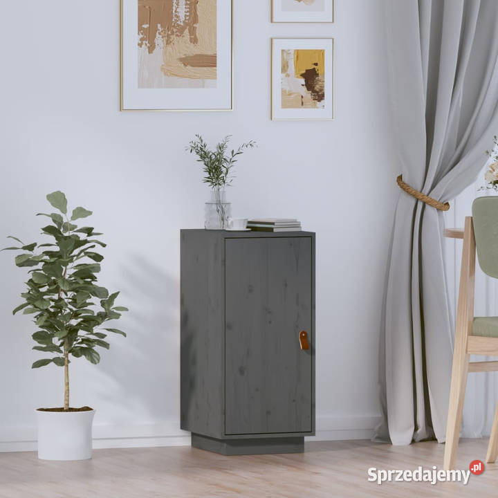 Szafka szara 34x40x75 lite drewno sosnowe mazowieckie Warszawa