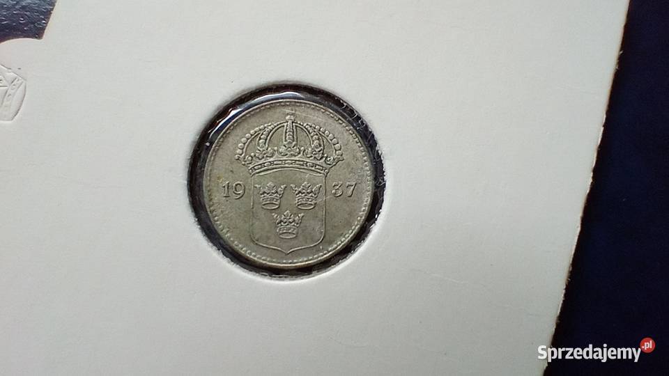 Stare monety 10 ore 1937 Szwecja srebro Antyki, Sztuka, Kolekcje podkarpackie Lesko sprzedam