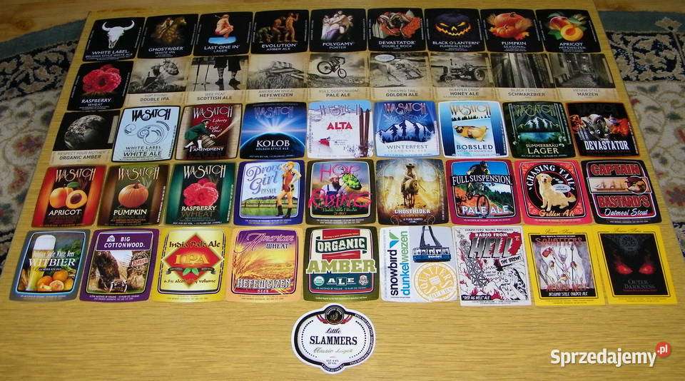 Etykiety piwne zagraniczne kapsle podstawki piny Elbląg