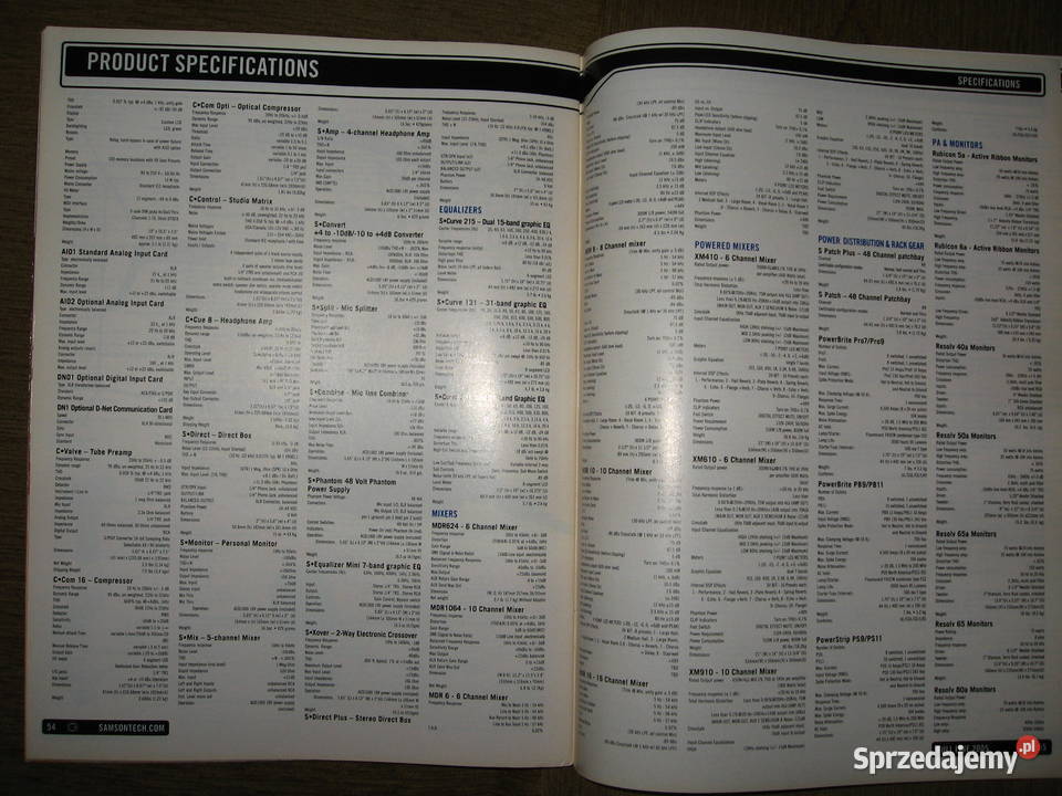 Samson Audio Full Line Catalog 2005 katalog Kępice