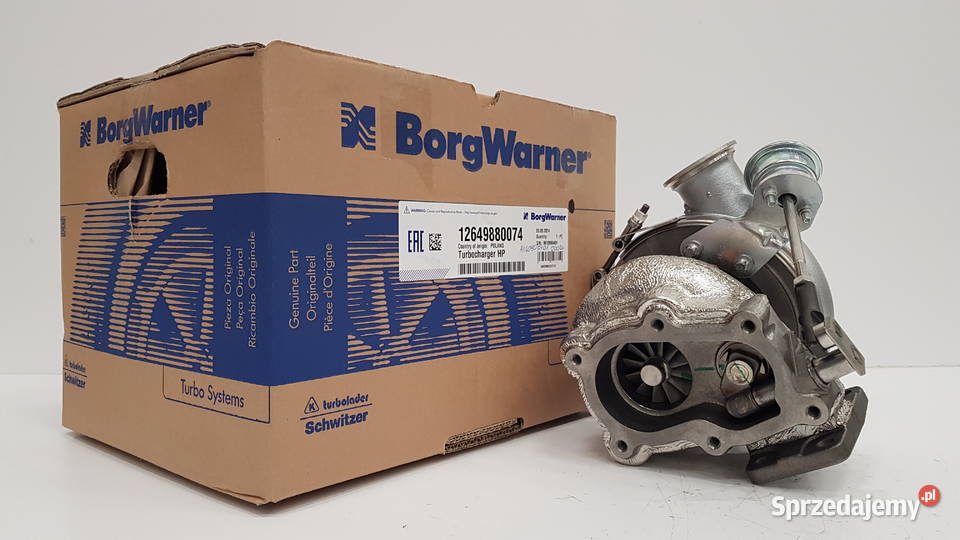 Nowa turbosprężarka BorgWarner KKK 12649880074 ciężarowe Siedlce sprzedam