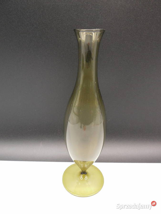Wazon solifleur vintage midcentury szkło Raszków sprzedam