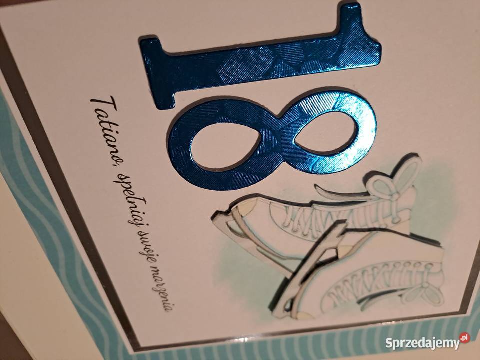 Kartka 3D 18 urodziny fanki łyżew