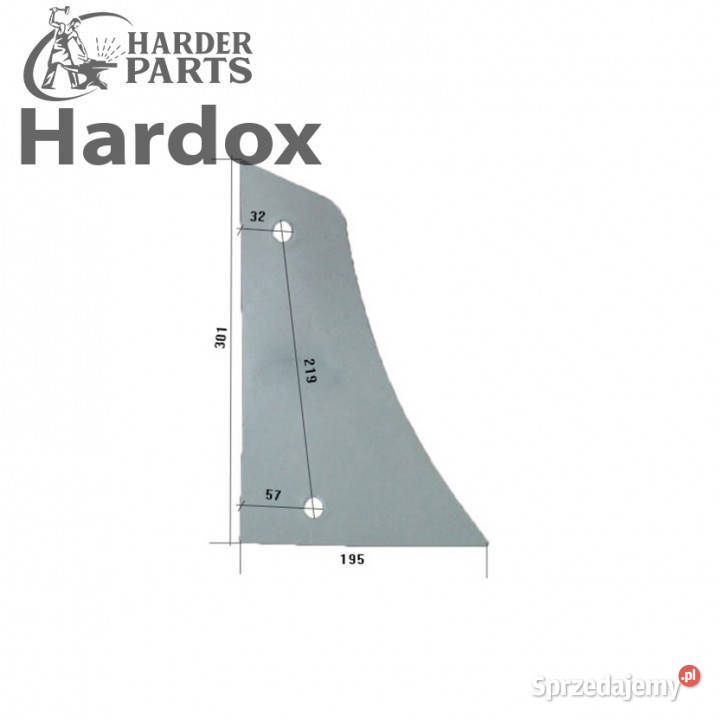 Pierś HARDOX 1036700020 do pługa UNIA grudziądz Suwałki