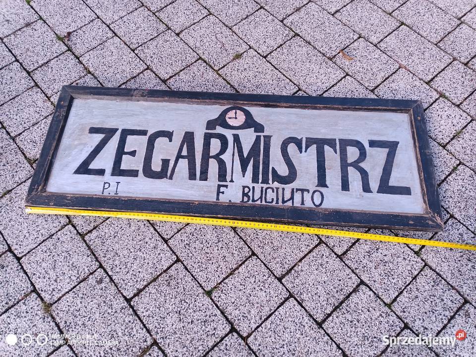 Stary szyld zegarmistrzowski Pozostałe dolnośląskie sprzedam
