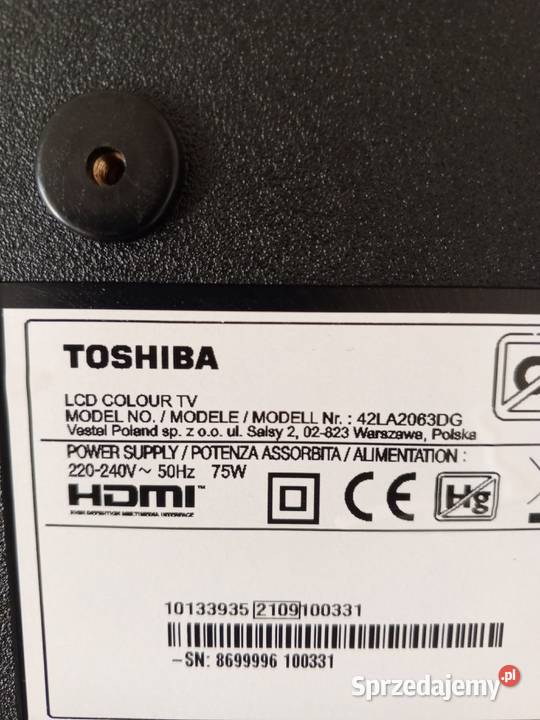Toshiba 43 ANDROID HDMI USB LCD uszkodzone Toshiba Skawina