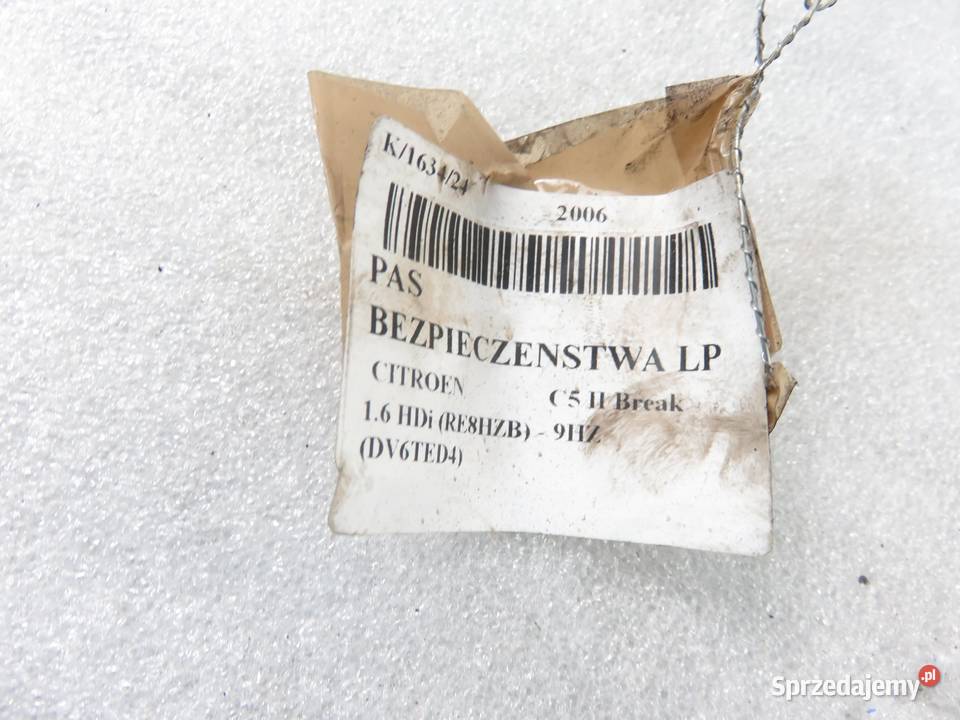 PAS LEWY PRZEDNI CITROEN C5 II Motoryzacja małopolskie