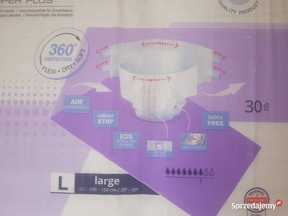 Pieluchomajtki dorosłych Seni rozmiar L
