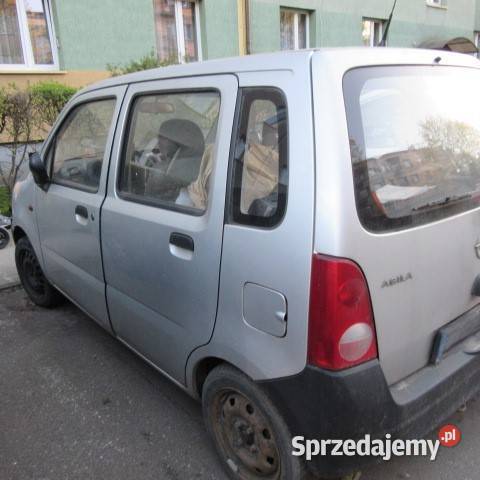 Opel Agila 2003r 10 srebrny metalic rejestracja manualna śląskie Ruda Śląska