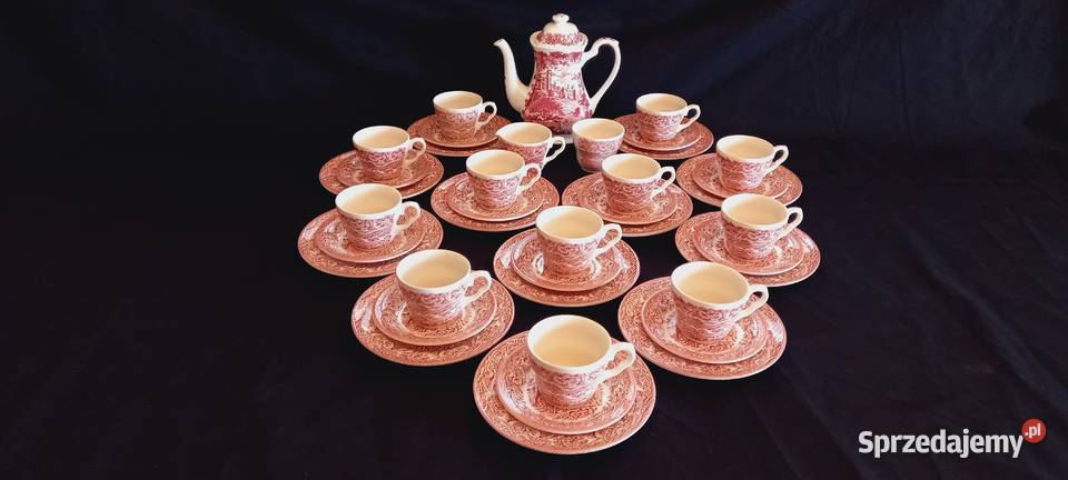 Serwis kawowy angielski 12 os Ironstone sprzedam