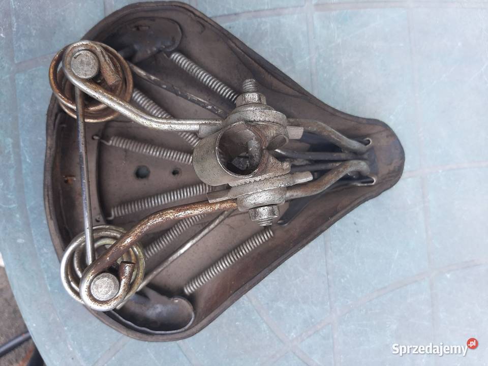 Skórzane siodełko rowerowe Części i akcesoria Skwierzyna sprzedam