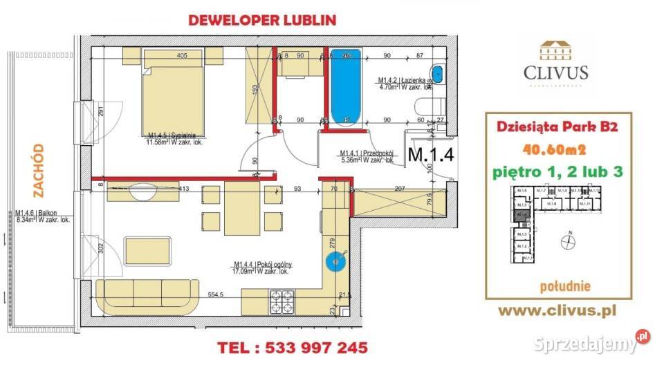 Mieszkanie Lublin 406m 2pok lubelskie