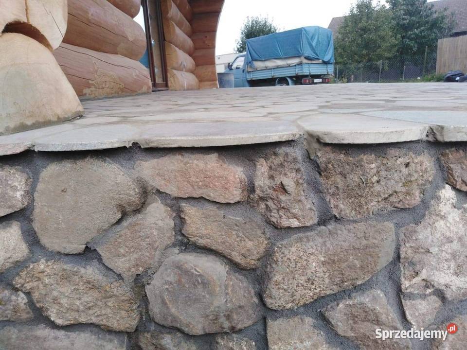 Tarasy alejki podjazdy z kamienia polnego Strzelce Krajeńskie