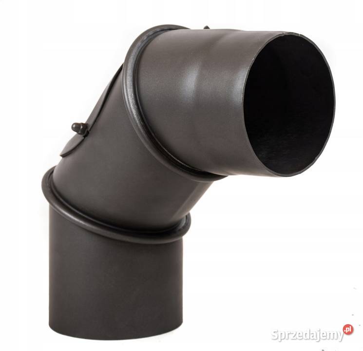 Kolanko skrętne dymowe żaroodporne do kominka fi Skawina