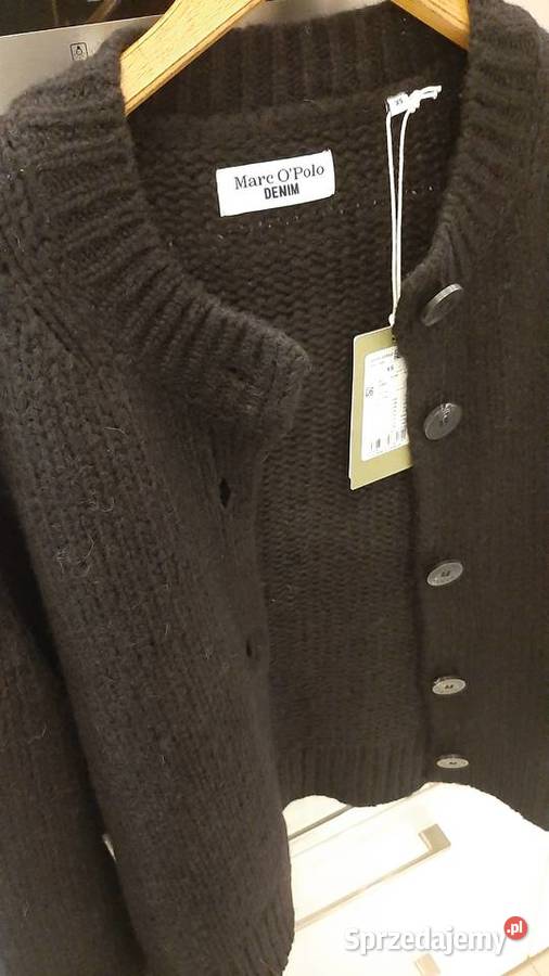 Sweter Czarny Rozpinany Damski Marc OPolo XS