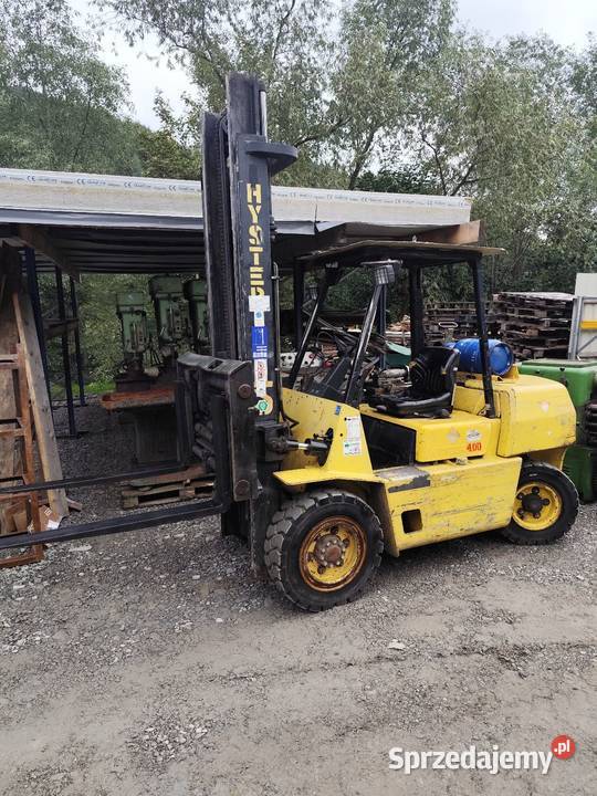 Wózek widłowy Hyster 4 t paletyzer LPG Toyota małopolskie Maków Podhalański