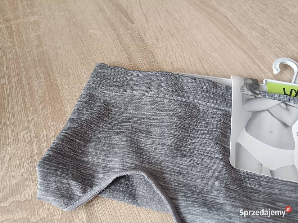 Wysokie figi bezszwowe damskie szare LXL Kwidzyn