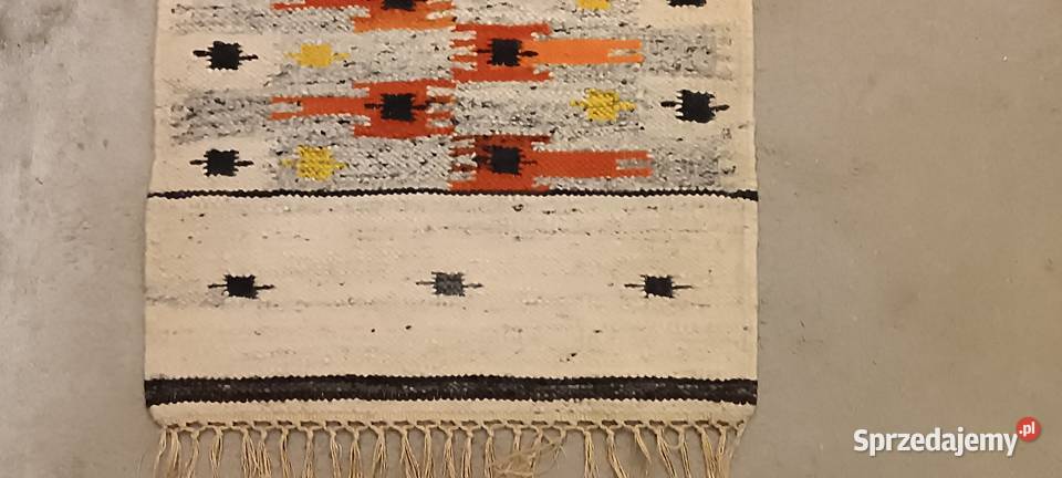 Kilim wełniany Art Deco Ład geometryczny wzór Kraków