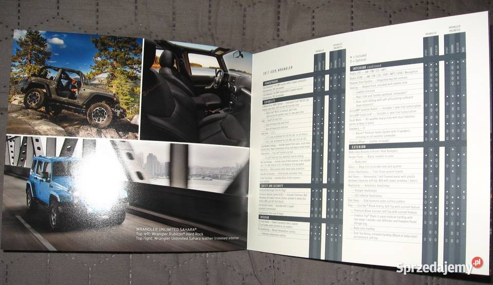 JEEP 2017 prospekt katalog Kępice sprzedam