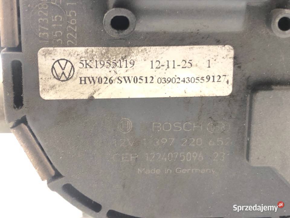 MECHANIZM WYCIERACZEK PRZÓD VW GOLF VI 5K1955023