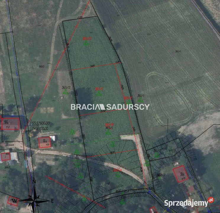 Grunt 1200m2 Grajów małopolskie
