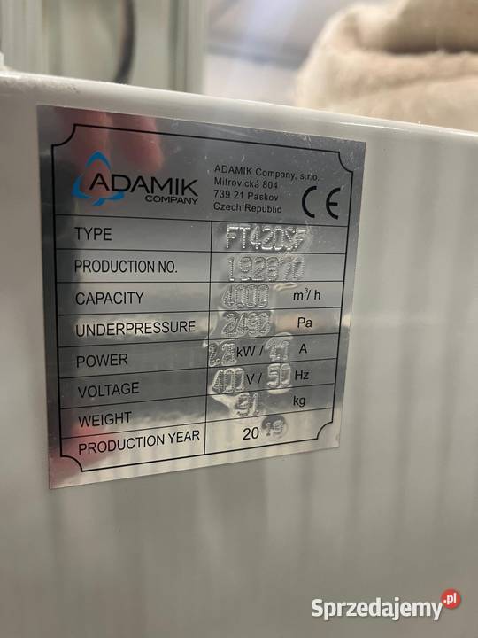 Odciąg trocin ADAMIK FT420SF Produkcja