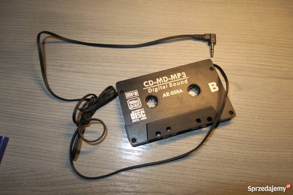 KASETA TRANSMITER z CD, MP3/MP4, IPOD na minijacka