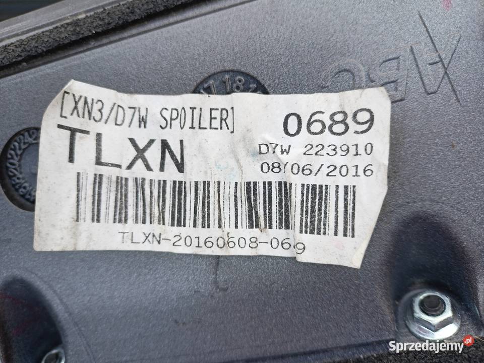 HYUNDAI TUCSON 16 SPOILER KLAPY TYLNEJ Mietków