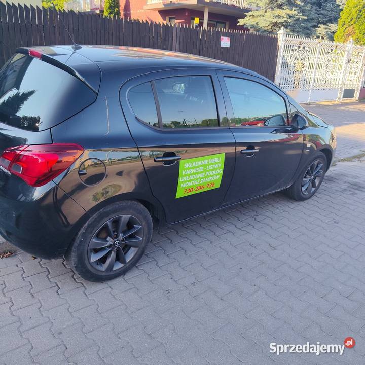 Opel corsa E czarny mazowieckie Grodzisk Mazowiecki