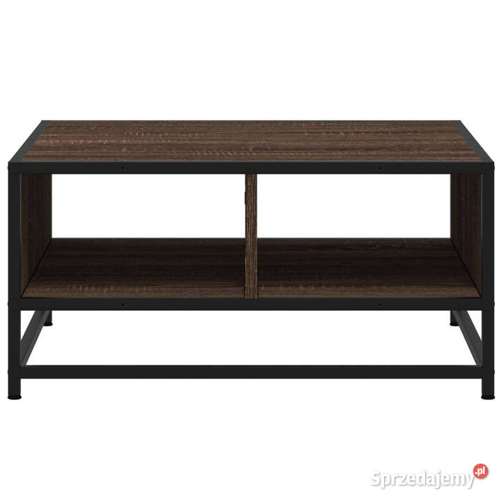Stolik kawowy brązowy dąb 605x605x30 WM848768 Stoły