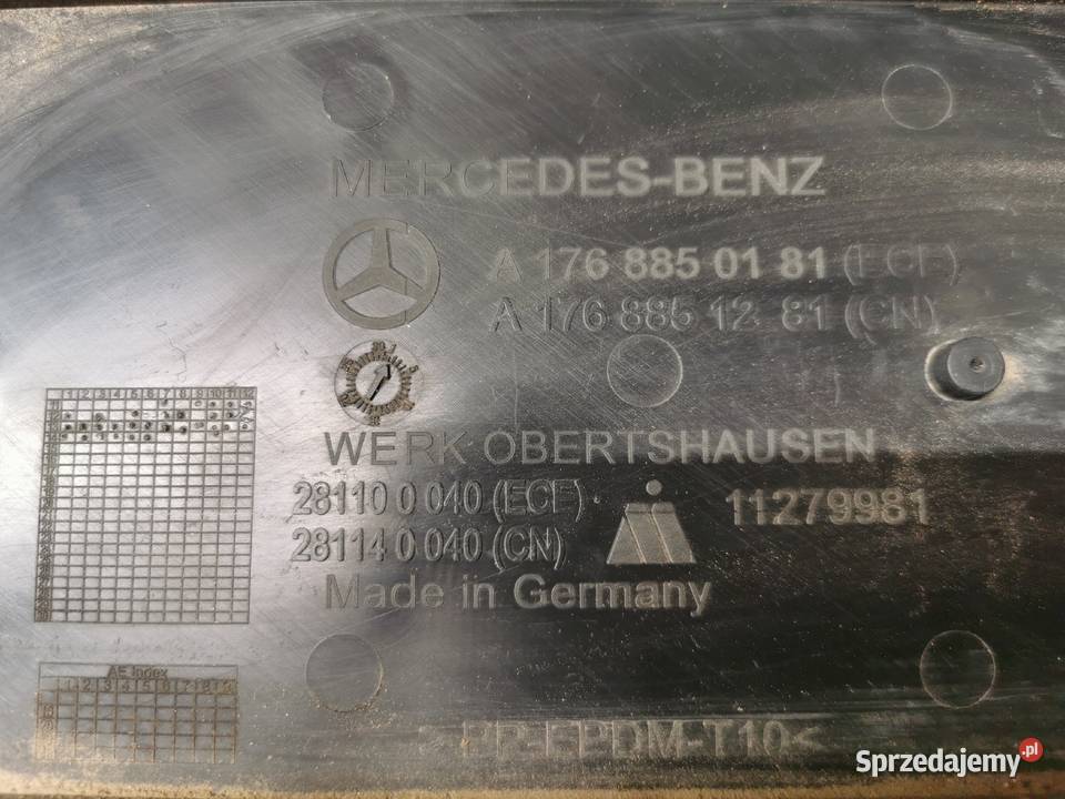 Podkładka podstawa pod tablice w176 amg 1215 Sieraków