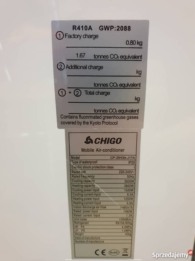 LOMBARDOMAT Klimatyzator przenośny Chigo warmińsko-mazurskie Olecko