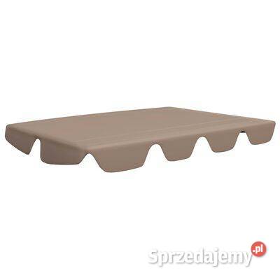 vidaXL Zadaszenie do huśtawki ogrodowej taupe